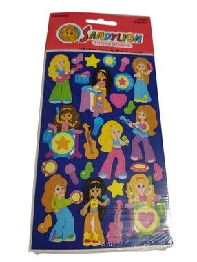 Sandylion Sticker Designs Music Theme Multicolor Stickers 2 Sheets